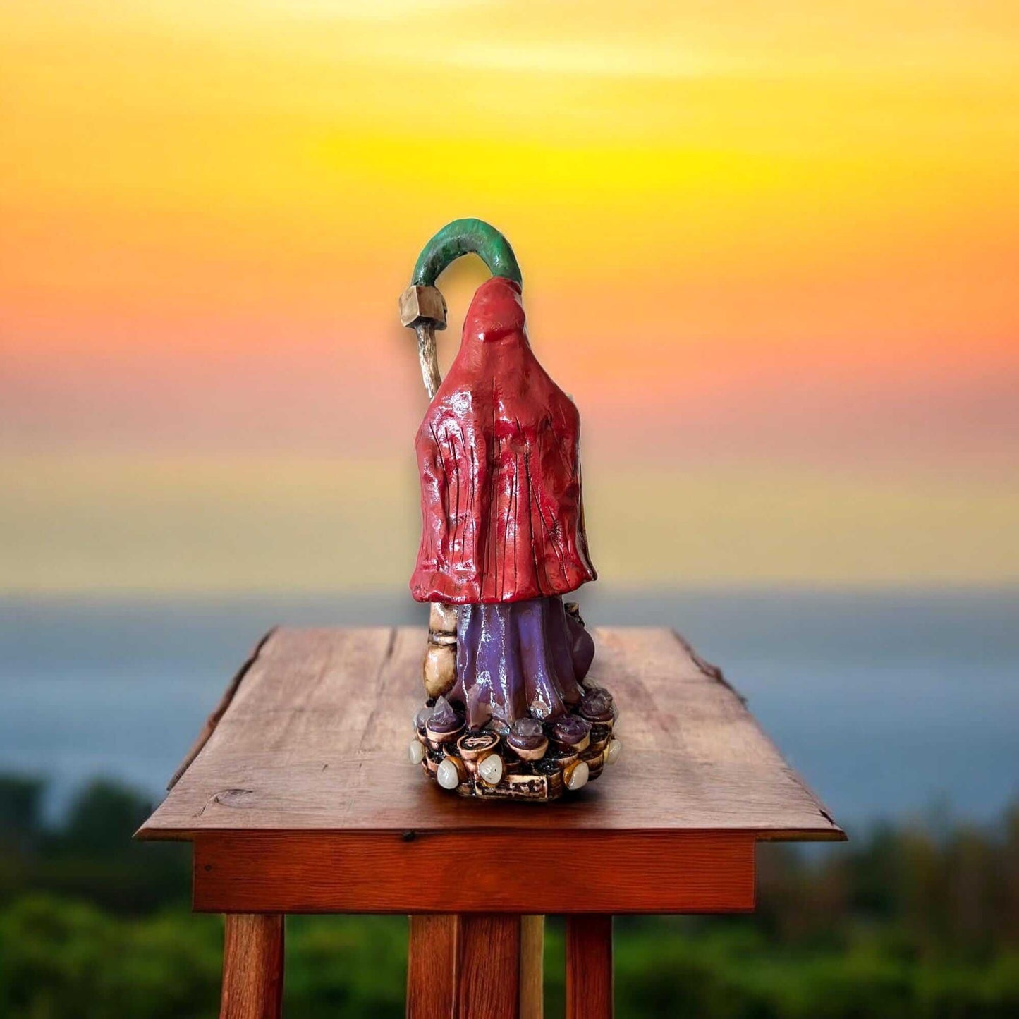 Grim Reaper Statue | Handcrafted Mexican Aztec Sculpture