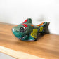 Colorful Talavera Shark Figurine | Handcrafted Mexican Pottery Decor