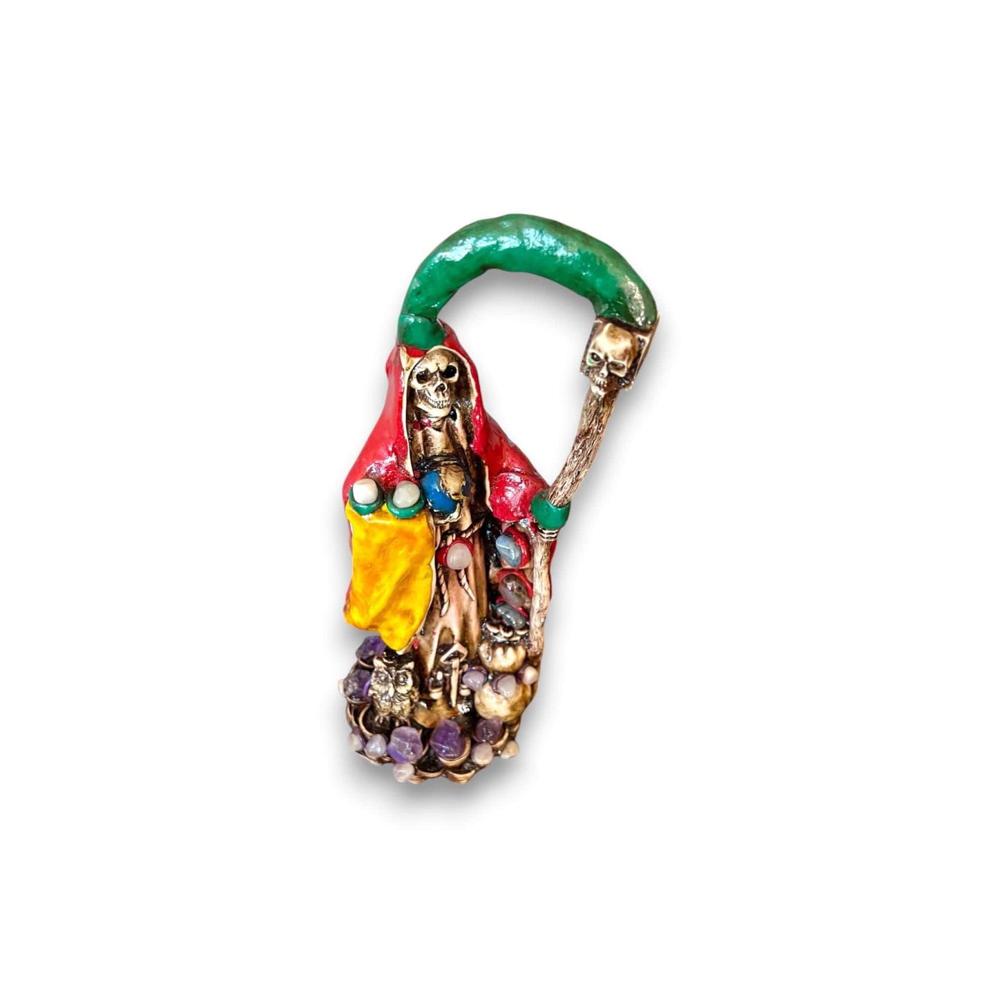 Grim Reaper Statue | Handcrafted Mexican Aztec Sculpture