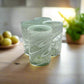 White Swirl Hand-Blown Mexican Glass | Artisan Drinkware