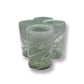White Swirl Hand-Blown Mexican Glass | Artisan Drinkware