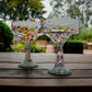 Hand-Blown Mexican Margarita Glass | Confetti Speckle Style