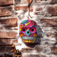 Colorful Calavera Skull | Hand-Painted Mexican Wall Art Decor