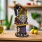 Handmade Aztec Warrior Statue | Colorful Grim Reaper Figurine