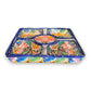 Square Talavera Appetizer Tray | Hand-Painted Mexican Serving Dish