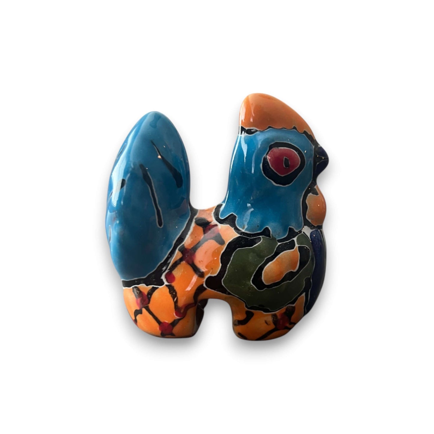 Talavera Chicken Pot Hanger | Small Handmade Mexican Garden Decor