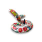 White Talavera Snake Statue | Hand-Painted Mexican Decor